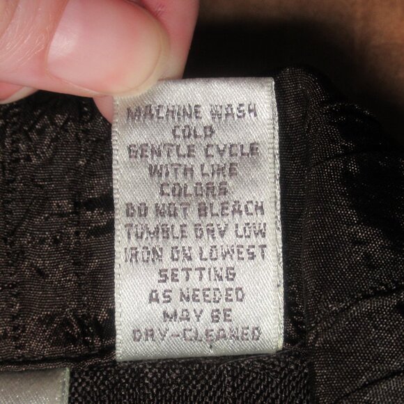 Chico’s Vintage-Inspired Textured Brown Button-Up Jacket | Size 2 (Large) - Picture 9 of 10